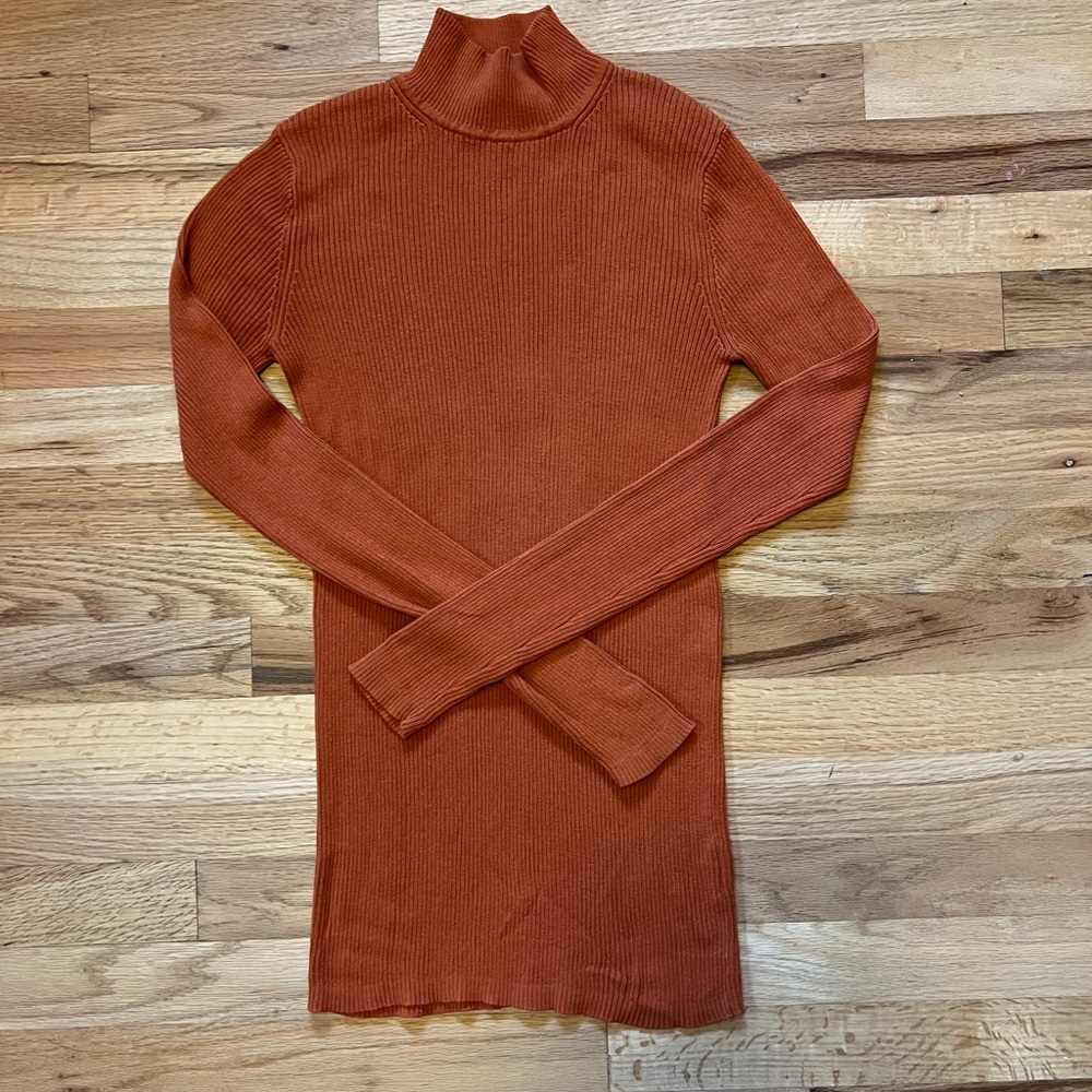 Pendleton Wool Ribbed Burnt Orange Sweater